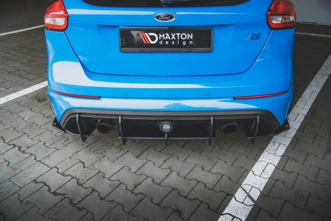Maxton Design Street Pro Heckdiffusor für Ford Focus RS Mk3 Schwarz-Rot