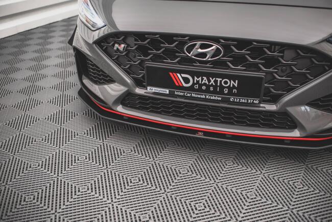 Maxton Design Street Pro Frontlippefür Hyundai I30 N Hatchback/Fastback Mk3 Facelift rot