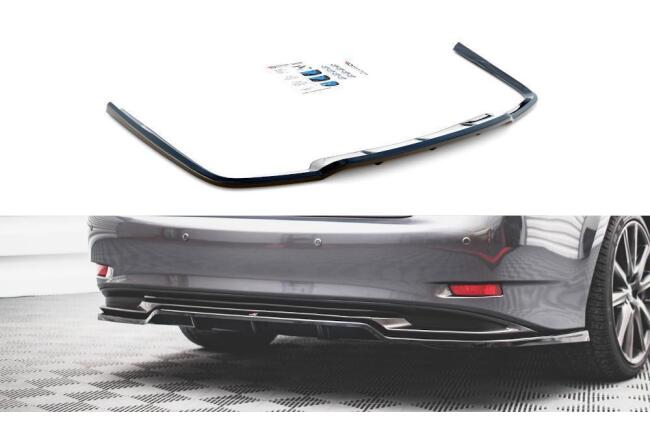 Maxton Design Heckdiffusor DTM Look für Lexus GS F Sport Hybrid Mk4 (L10) Hochglanz schwarz
