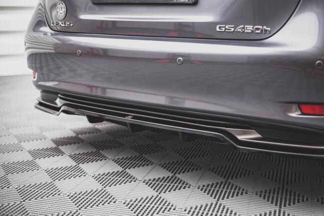 Maxton Design Heckdiffusor DTM Look für Lexus GS F Sport Hybrid Mk4 (L10) Hochglanz schwarz