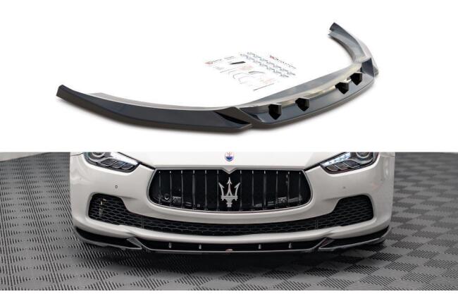 Maxton Design Frontlippe V.1 für Maserati Ghibli Hochglanz schwarz