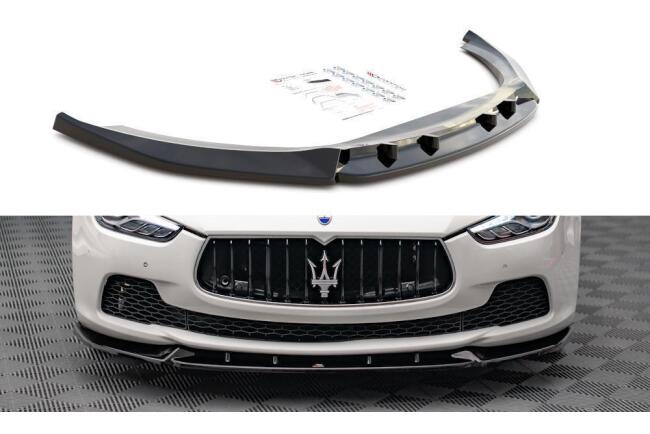 Maxton Design Frontlippe V.2 für Maserati Ghibli Hochglanz schwarz