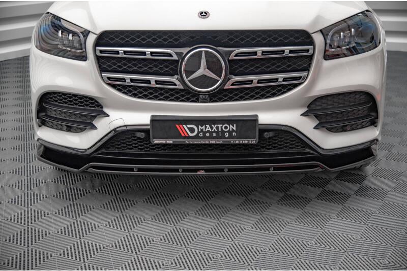 Maxton Design Frontlippe für Mercedes GLS X167 AMG-Line Hochglanz schwarz