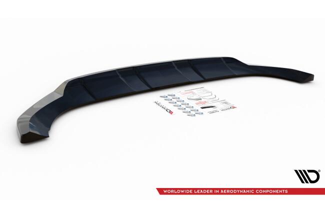 Maxton Design Frontlippe für Mercedes GLS X167 AMG-Line Hochglanz schwarz