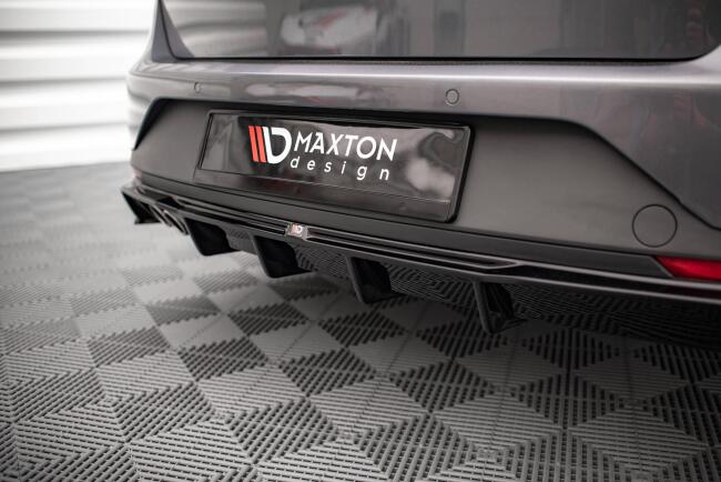 Maxton Design Heckdiffusor für Seat Leon FR Sportstourer Mk3 Hochglanz schwarz