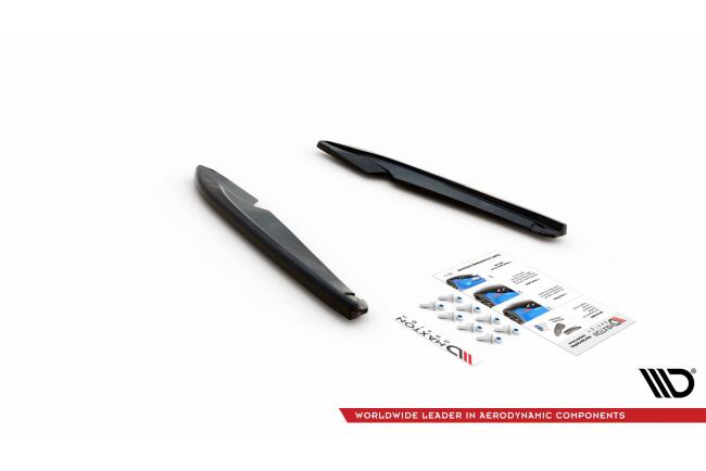 Maxton Design Diffusor Flaps V.2 für für Seat Leon FR Sportstourer Mk3 Hochglanz schwarz