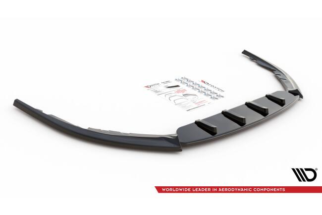 Maxton Design Frontlippe V.1 für Toyota Avensis Mk3 Facelift Hochglanz schwarz