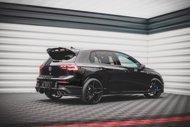 Maxton Design Street Pro Heckdiffusor für Volkswagen Golf 8 R Schwarz