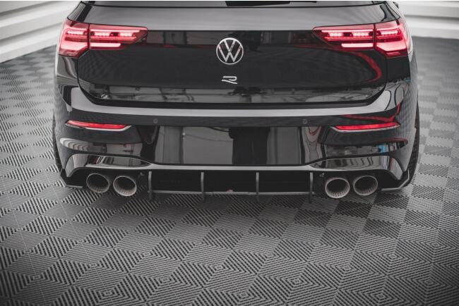 Maxton Design Street Pro Heckdiffusor für Volkswagen Golf 8 R Schwarz