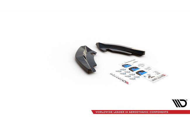 Maxton Design Diffusor Flaps für VW T-Roc Mk1 Hochglanz schwarz