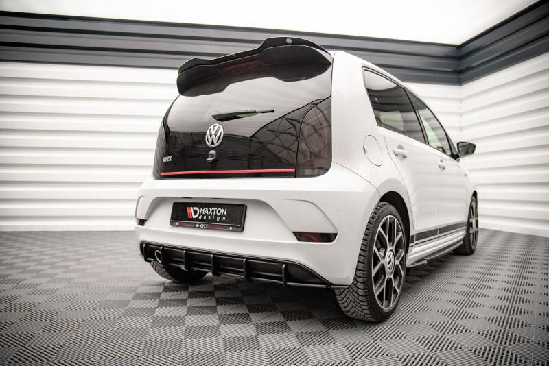 Maxton Design Street Pro Heckdiffusor für Volkswagen Up GTI Schwarz-Rot