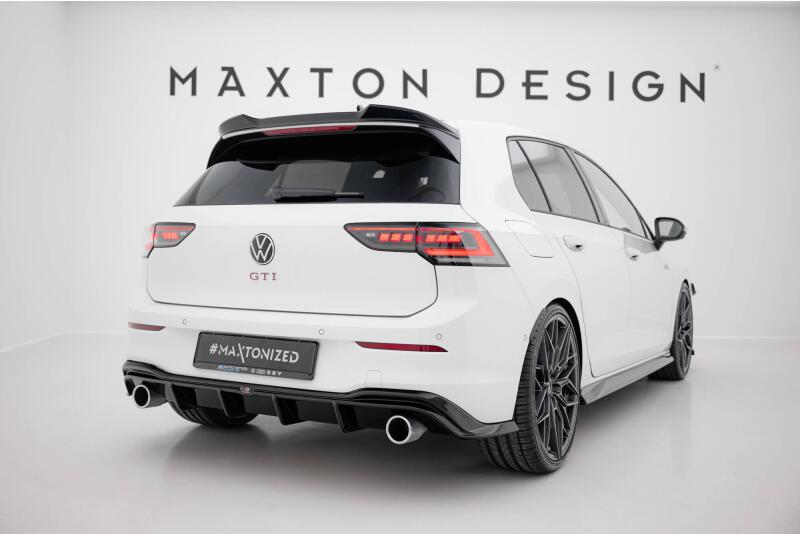 Maxton Design Heckdiffusor V.4 für VW Golf 8 GTI / GTD / GTE / R-Line Hochglanz schwarz