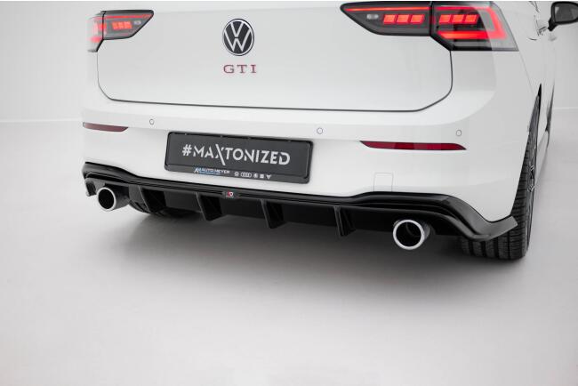 Maxton Design Heckdiffusor V.4 für VW Golf 8 GTI / GTD / GTE / R-Line Hochglanz schwarz
