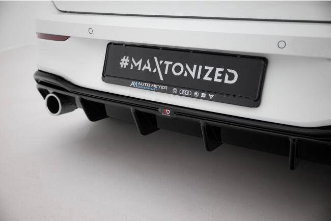 Maxton Design Heckdiffusor V.4 für VW Golf 8 GTI / GTD / GTE / R-Line Hochglanz schwarz