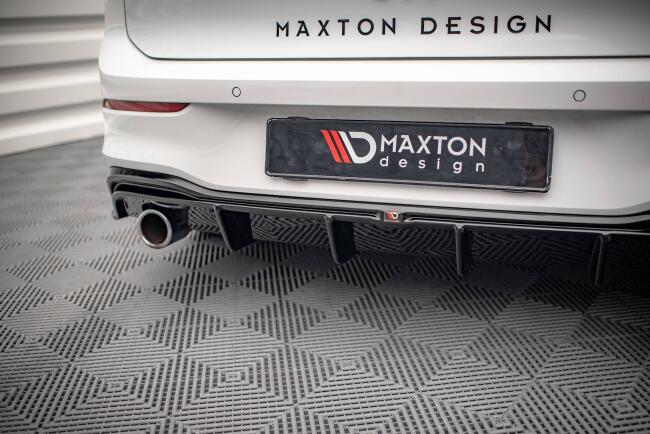 Maxton Design Heckdiffusor V.4 für VW Golf 8 GTI / GTD / GTE / R-Line Hochglanz schwarz