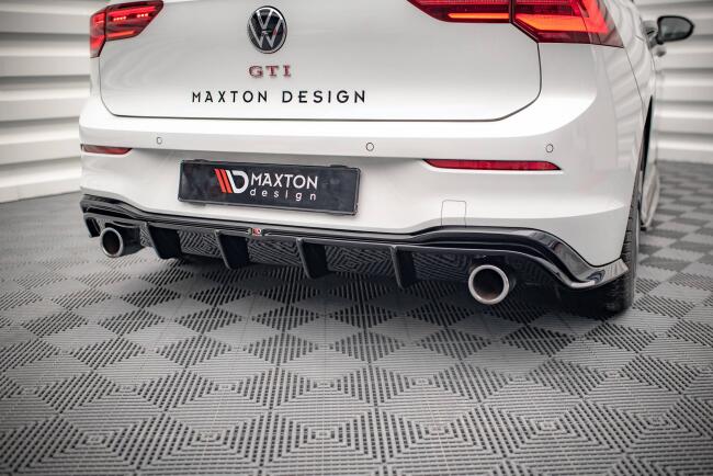 Maxton Design Heckdiffusor V.4 für VW Golf 8 GTI / GTD / GTE / R-Line Hochglanz schwarz