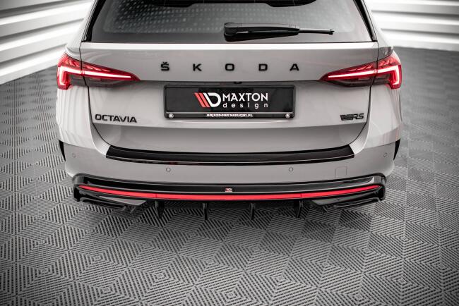 Maxton Design Heckdiffusor für Skoda Octavia RS Mk4 Hochglanz schwarz
