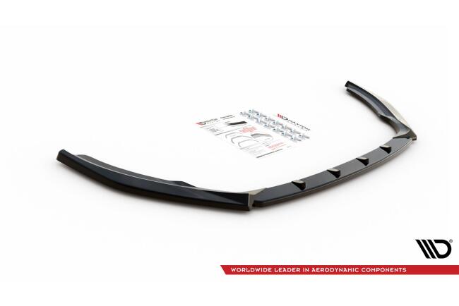 Maxton Design Frontlippe für Skoda Fabia Mk3 Facelift Hochglanz schwarz
