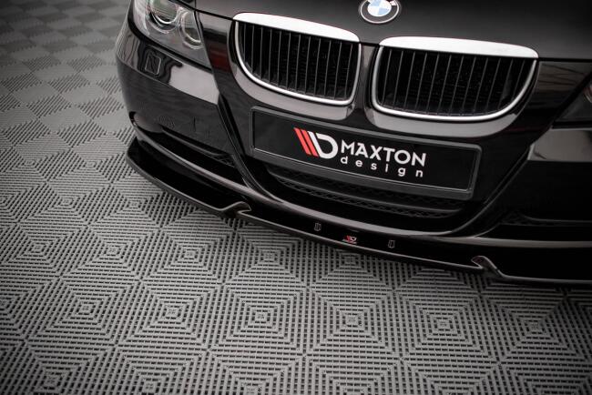 Maxton Design Frontlippe V.1 für BMW 3er E90 Hochglanz schwarz