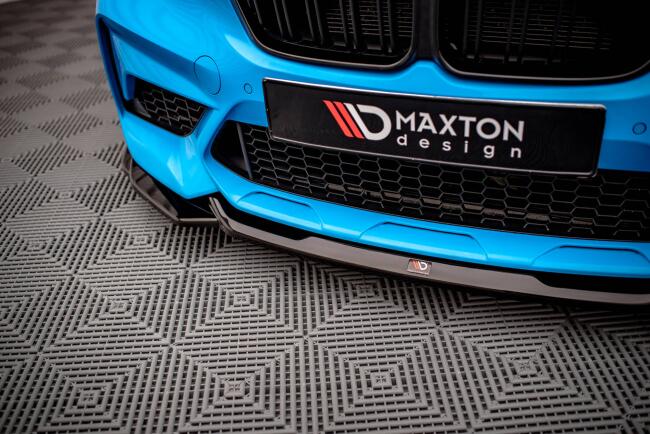 Maxton Design Frontlippe V.1 für BMW M2 Competition F87 Hochglanz schwarz