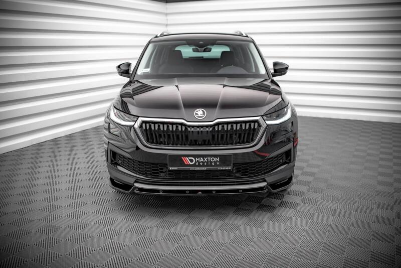 Maxton Design Frontlippe V.1 für Skoda Kodiaq Mk1 Facelift Hochglanz schwarz