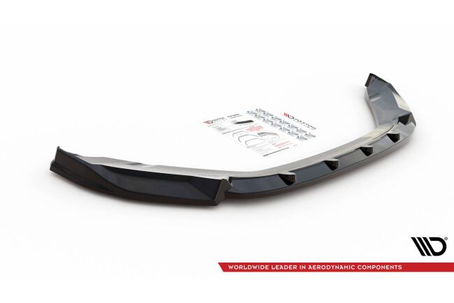Maxton Design Frontlippe V.1 für Skoda Kodiaq Mk1 Facelift Hochglanz schwarz