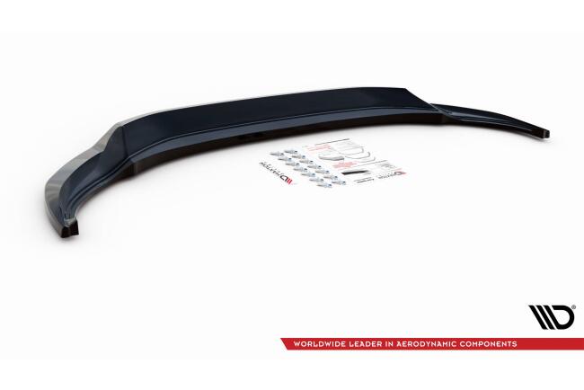 Maxton Design Frontlippe V.1 für VW Tiguan R / R-Line Mk2 Facelift Hochglanz schwarz