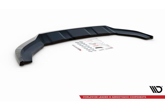 Maxton Design Frontlippe V.2 für Audi Q3 S-Line 8U Facelift Hochglanz schwarz