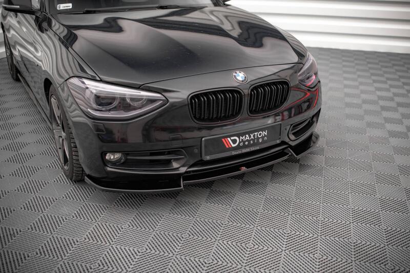 Maxton Design Frontlippe V.2 für BMW 1er F20 / F21 Hochglanz schwarz
