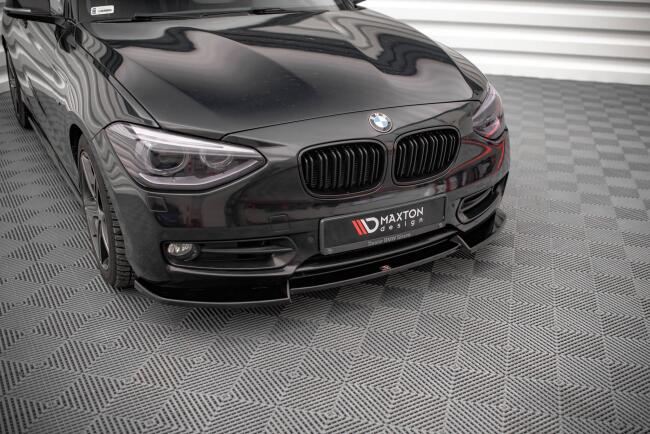 Maxton Design Frontlippe V.2 für BMW 1er F20 Hochglanz schwarz