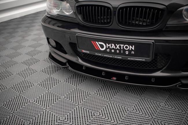 Maxton Design Frontlippe V.2 für BMW 3er E46 M-Paket Coupe / Cabrio Hochglanz schwarz