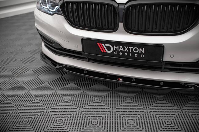 Maxton Design Frontlippe V.2 für BMW 5er G30 / G31 Hochglanz schwarz