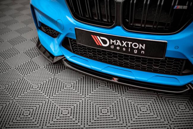 Maxton Design Frontlippe V.2 für BMW M2 Competition F87 Hochglanz schwarz