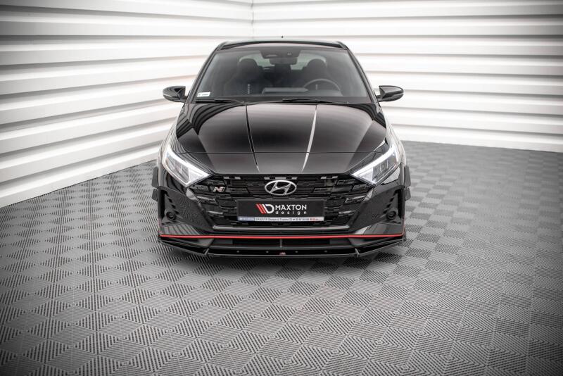 Maxtondesign Frontlippe für Hyundai I30N MK3 Schrägheck Racing schwarz  hochglanz - rot