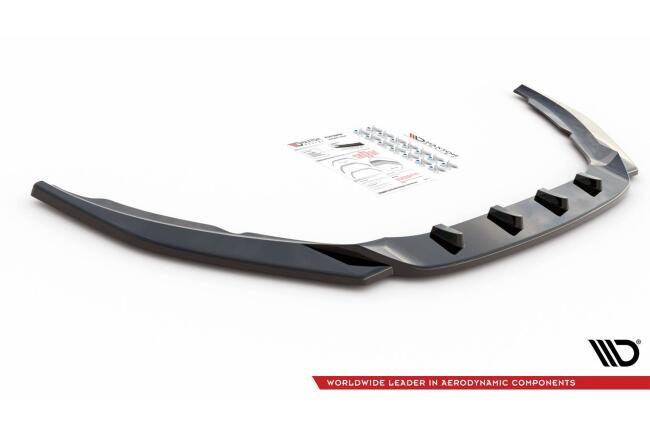 Maxton Design Frontlippe V.2 für Volvo S60 R-Design Mk2 Facelift (2014-2018) Hochglanz schwarz