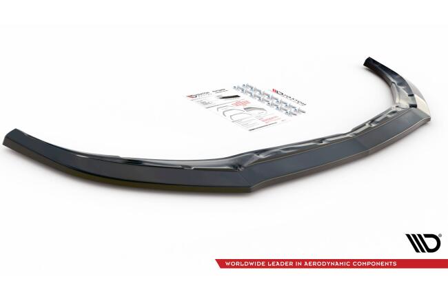 Maxton Design Frontlippe V.3 für Mercedes C63 AMG C205 Coupe Facelift Hochglanz schwarz
