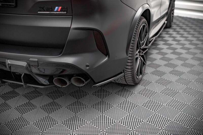 Maxton Design Diffusor Flaps für BMW X5M F95 Hochglanz schwarz