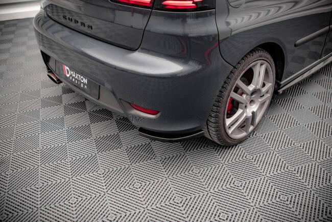 Maxton Design Diffusor Flaps für Seat Ibiza Cupra Mk3 Hochglanz schwarz