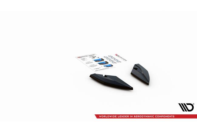 Maxton Design Diffusor Flaps für Seat Leon FR Hatchback Mk4 Hochglanz schwarz