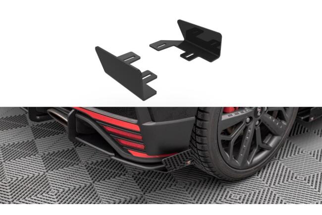 Maxton Design Street Pro Heckdiffusor Flaps für Hyundai I20 N Mk3 Hochglanz schwarz