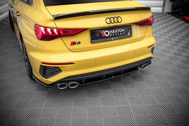 Maxton Design Heckdiffusor V.2 für Audi S3 Limousine 8Y Hochglanz schwarz