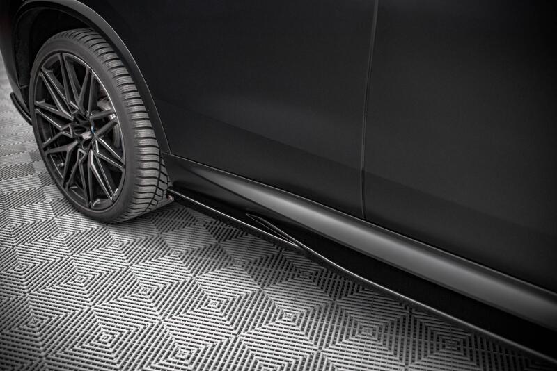 Maxton Design Seitenschweller (Paar) für BMW X5M F95 Hochglanz schwarz