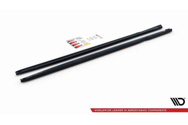 Maxton Design Seitenschweller (Paar) für Honda Civic Mk9 Hochglanz schwarz