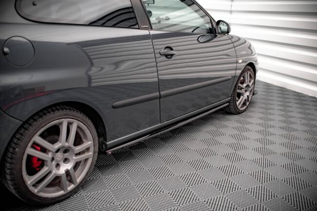 Maxton Design Seitenschweller (Paar) für Seat Ibiza Cupra Mk3 Hochglanz schwarz