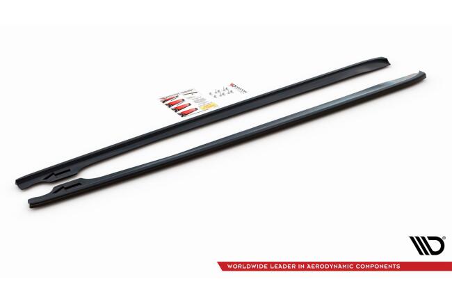 Maxton Design Seitenschweller (Paar) V.2 für BMW 3er E46 M-Paket Coupe / Cabrio Hochglanz schwarz
