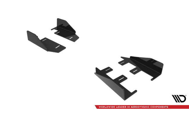 Maxton Design Street Pro Schweller Flaps V.1 für Audi RS3 Limousine 8Y Hochglanz schwarz