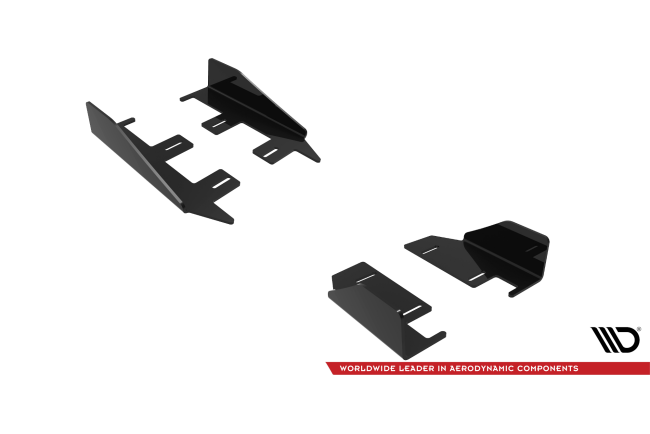 Maxton Design Street Pro Schweller Flaps V.1 für Audi RS3 Limousine 8Y Hochglanz schwarz