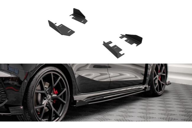 Maxton Design Street Pro Schweller Flaps für Audi RS3 Sportback 8Y Hochglanz schwarz