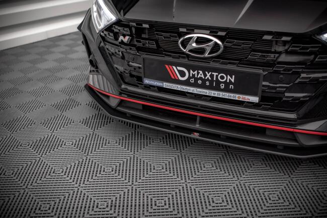 Maxton Design Street Pro Frontlippe für Hyundai I20 N Mk3 rot