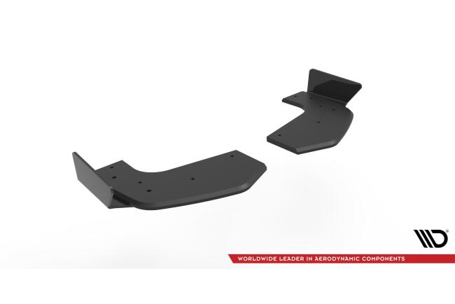 Maxton Design Street Pro Diffusor Flaps für Hyundai I20 N Mk3 matt schwarz mit Hochglanz Flaps